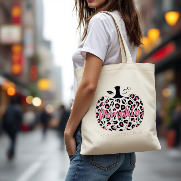 Tote bag PUMPKIN Léopard – Image 3