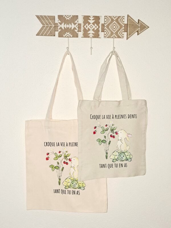 Tote bag Croque la vie – Image 4